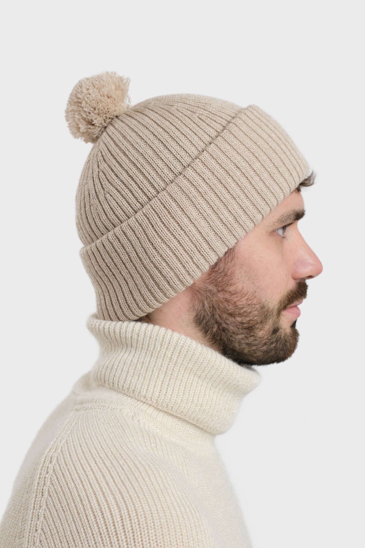 Bun Beanie Beige