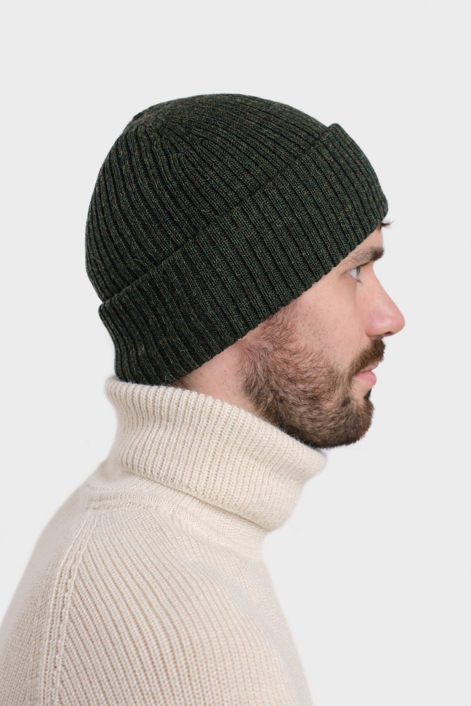 Fold Beanie Forest Green