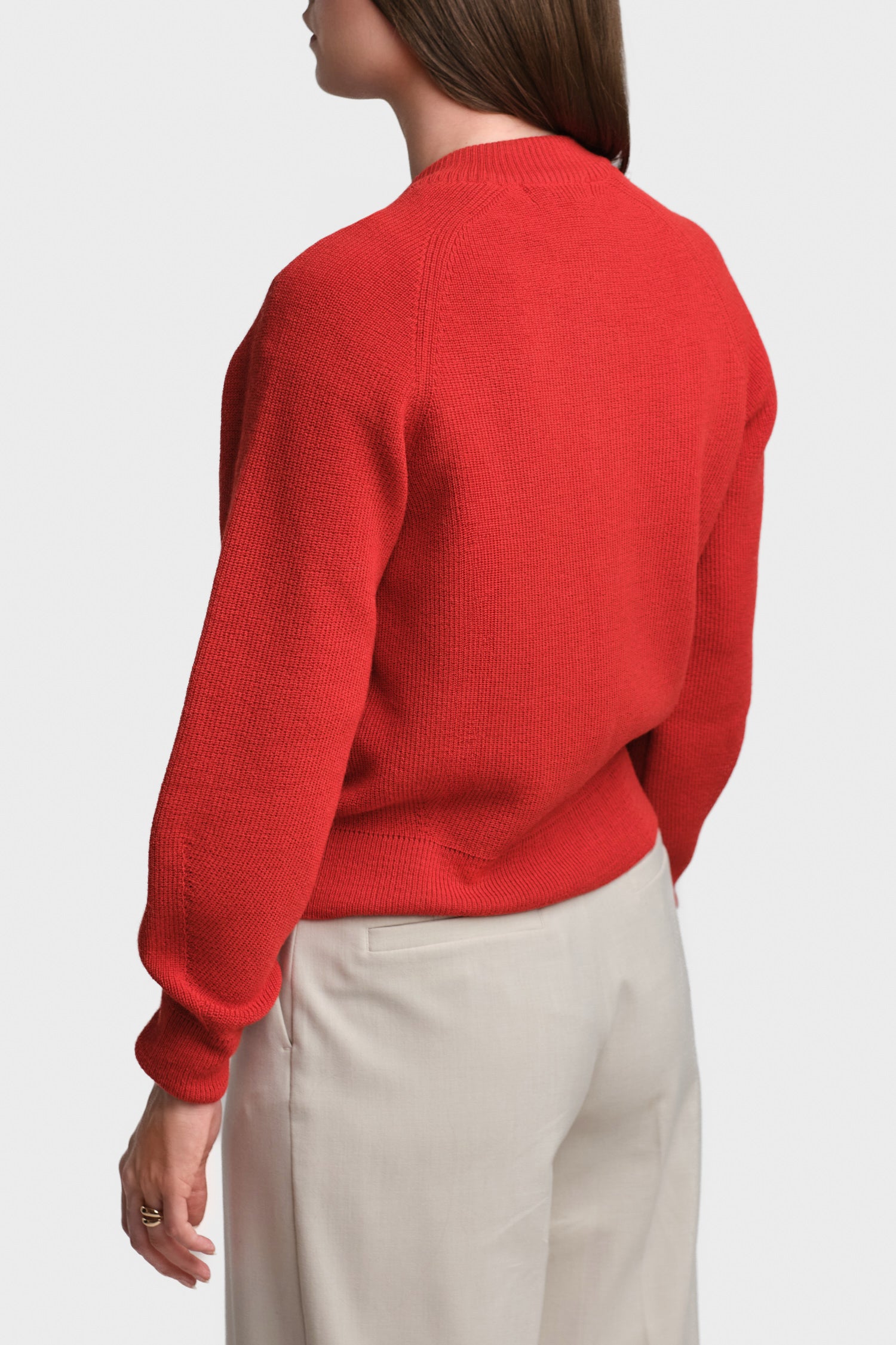 Soon Cardigan Cadmium Red