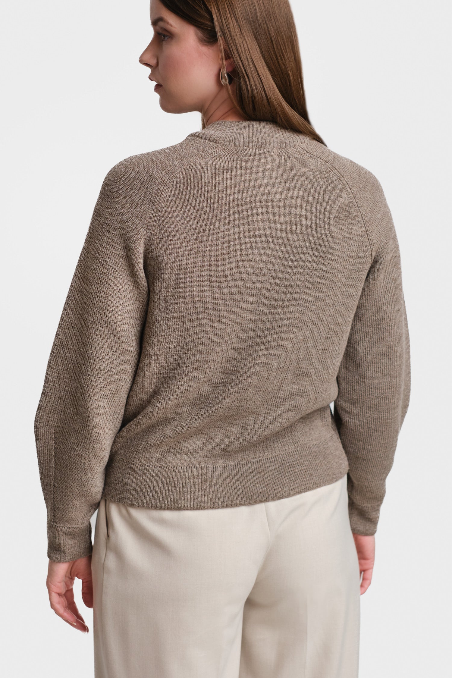 STRONG KNIT T GREIGE グレージュ M Ours モーガン SOON cardigan, dark greige | Alpa