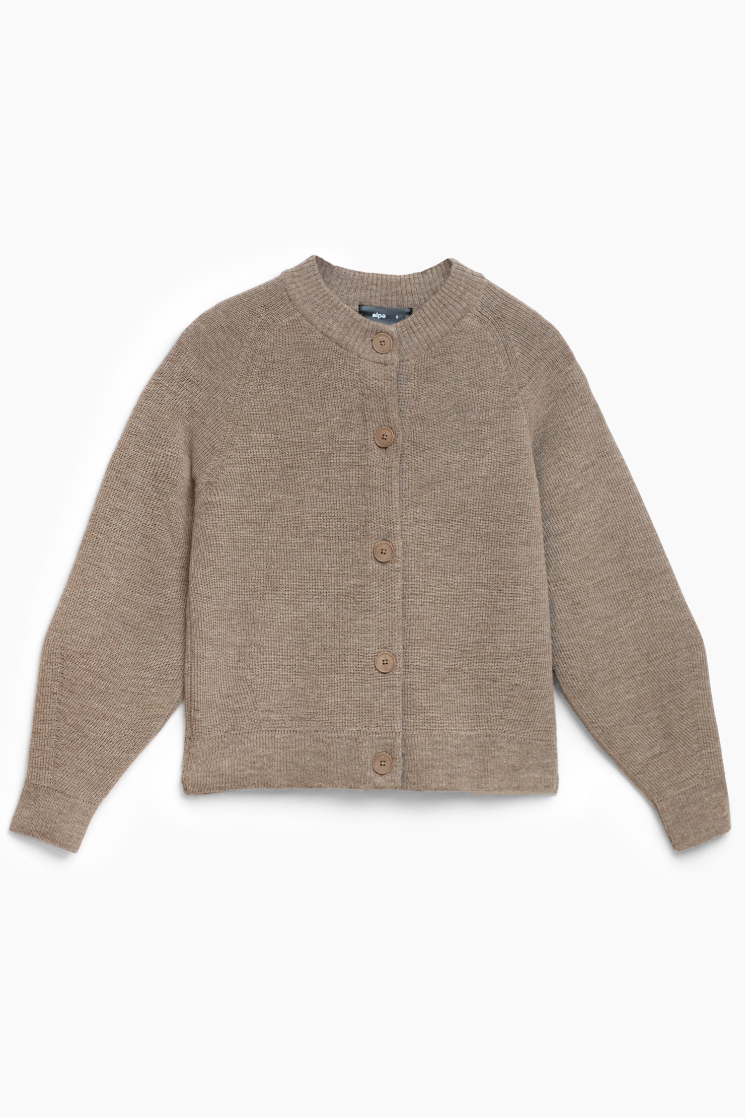 SOON cardigan, dark greige | Alpa