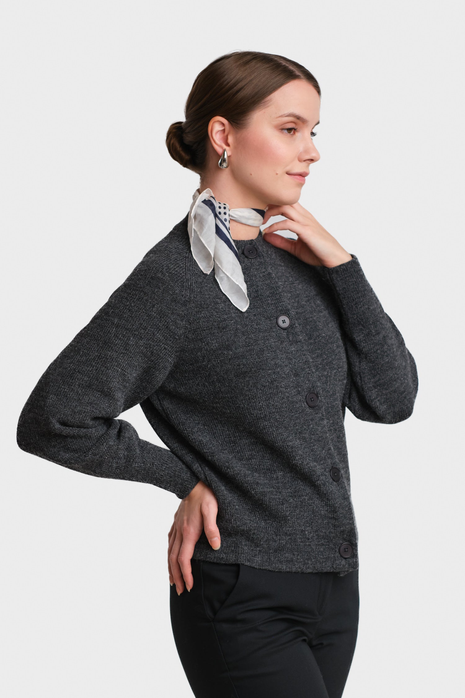 Soon Cardigan Dark Grey