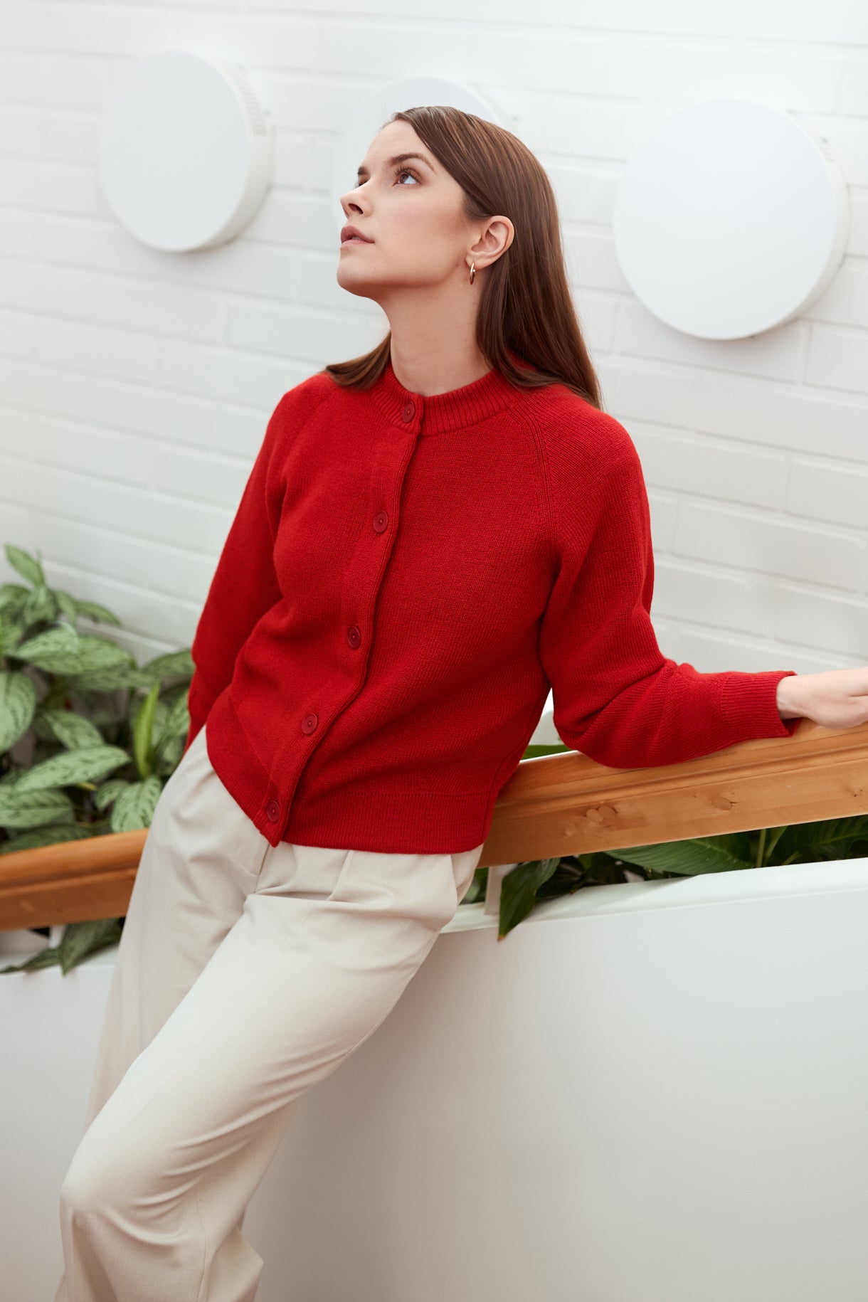 Soon Cardigan Cadmium Red