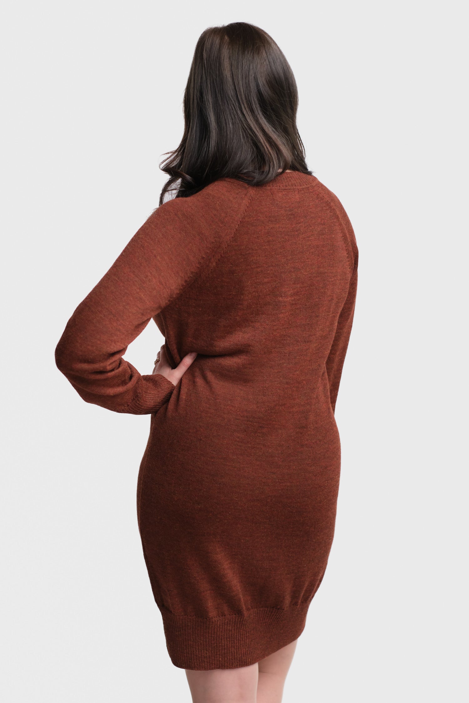 Shine Dress Mahogany