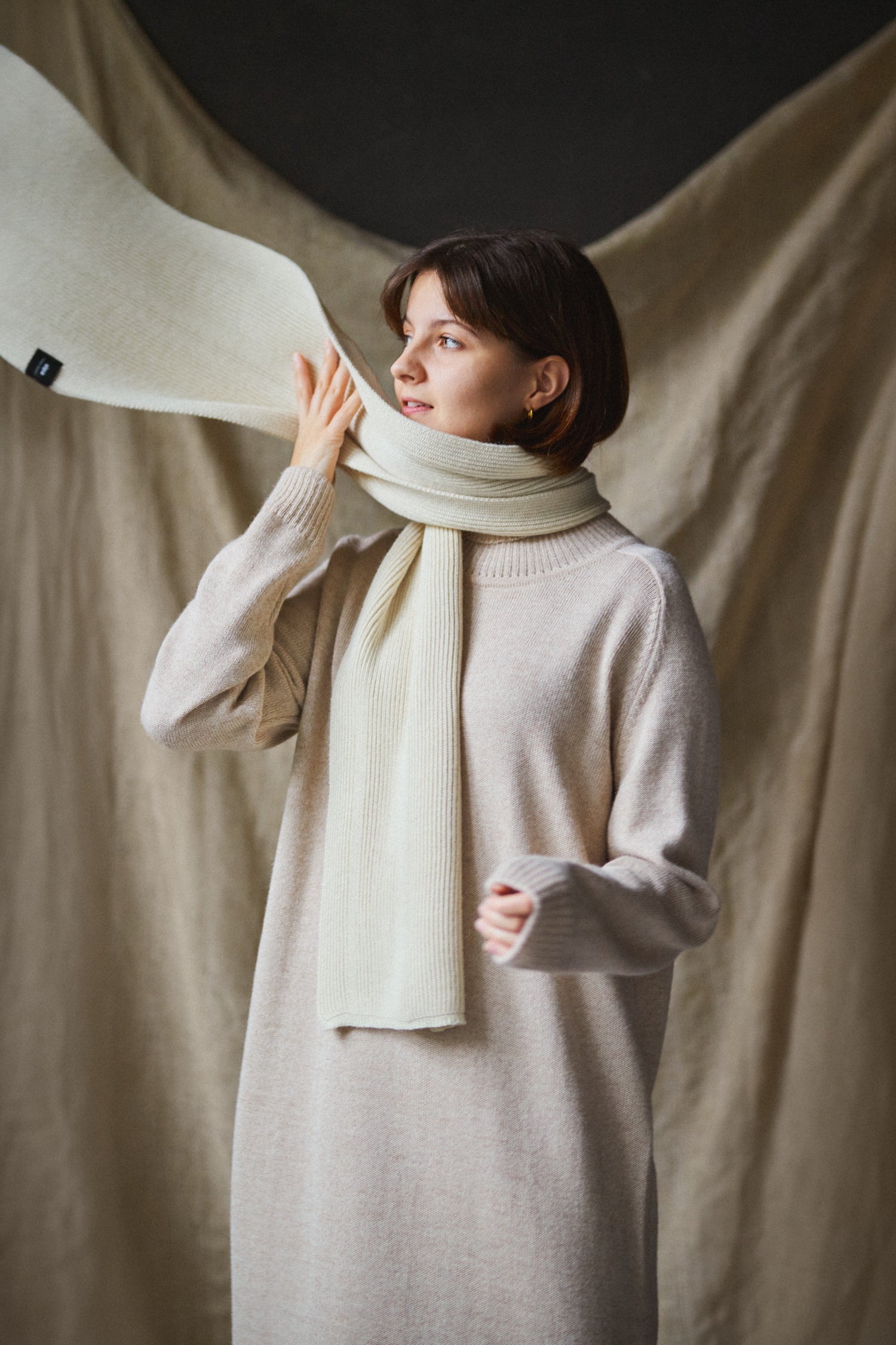 Avenue Scarf Off White