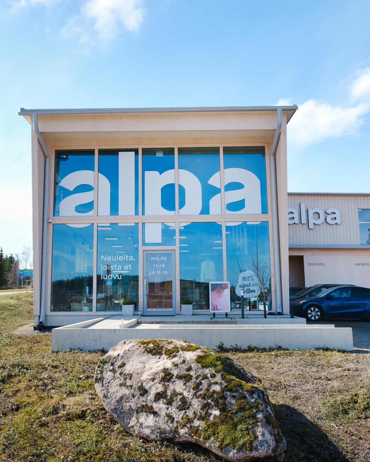Alpa store and headquarters in Jyväskylä, Finland