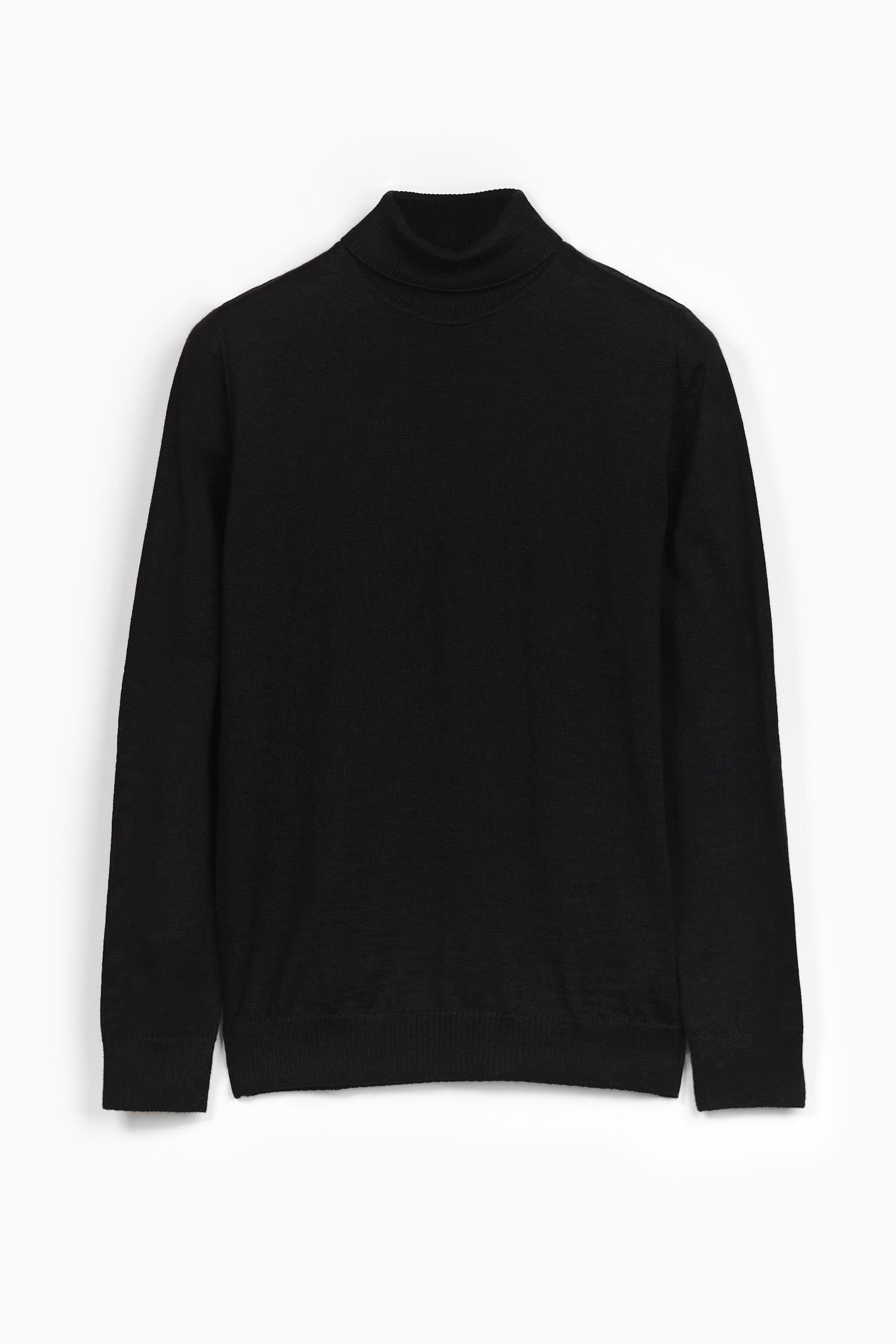 Roll Neck Turtleneck Black