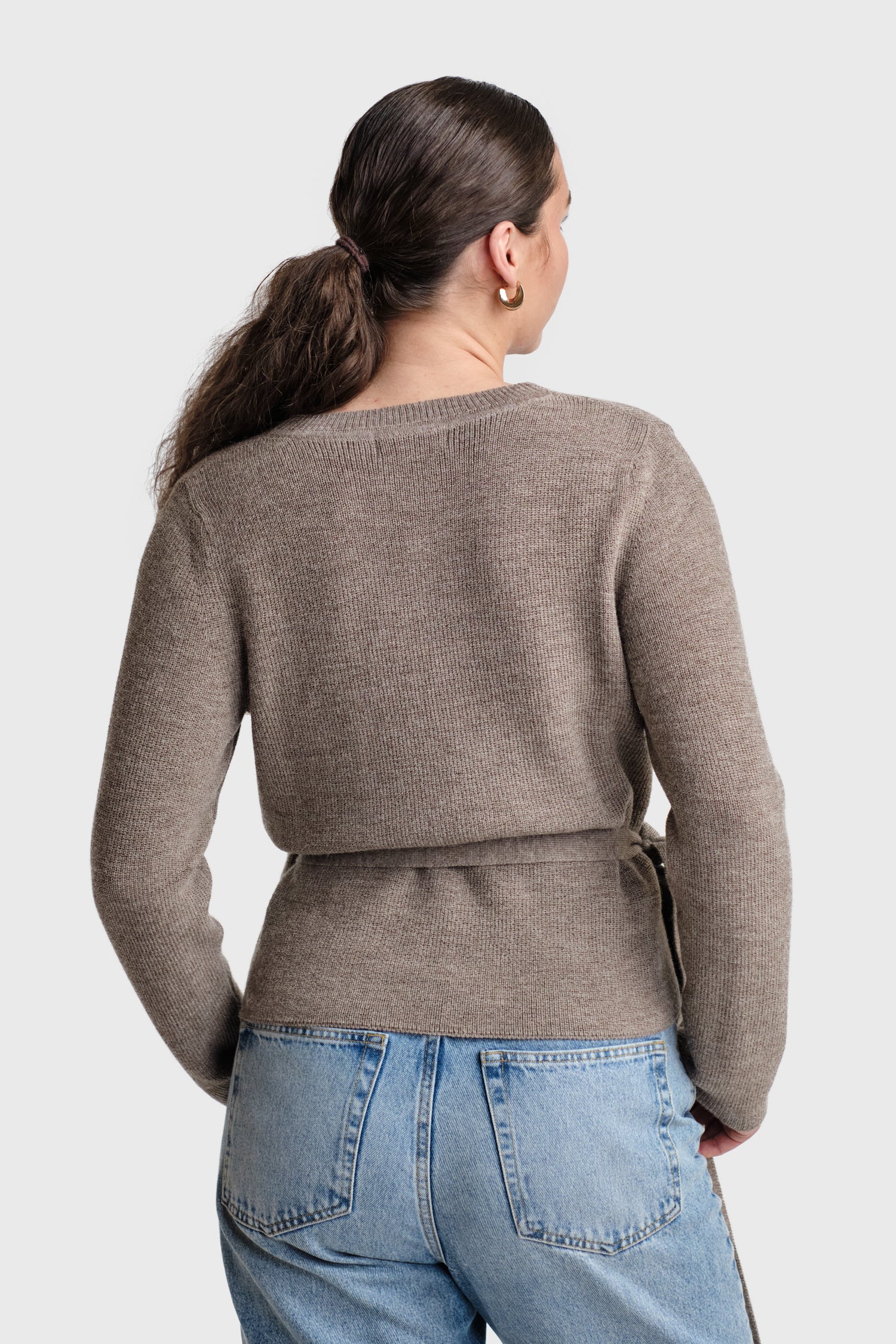 Calm Cardigan Dark Greige