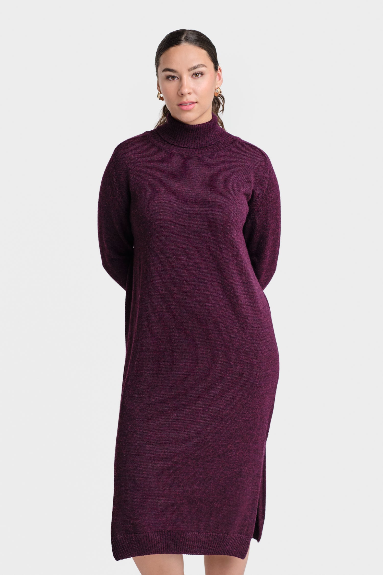 Cozy Maxi Dress Plum