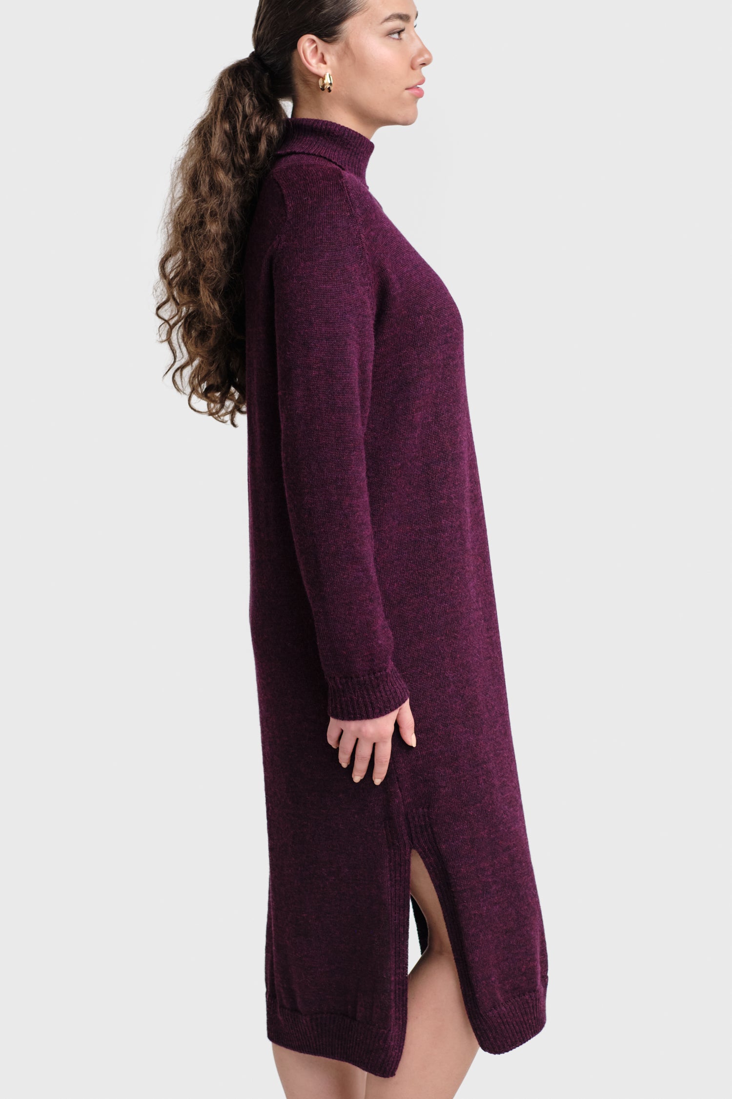 Cozy Maxi Dress Plum