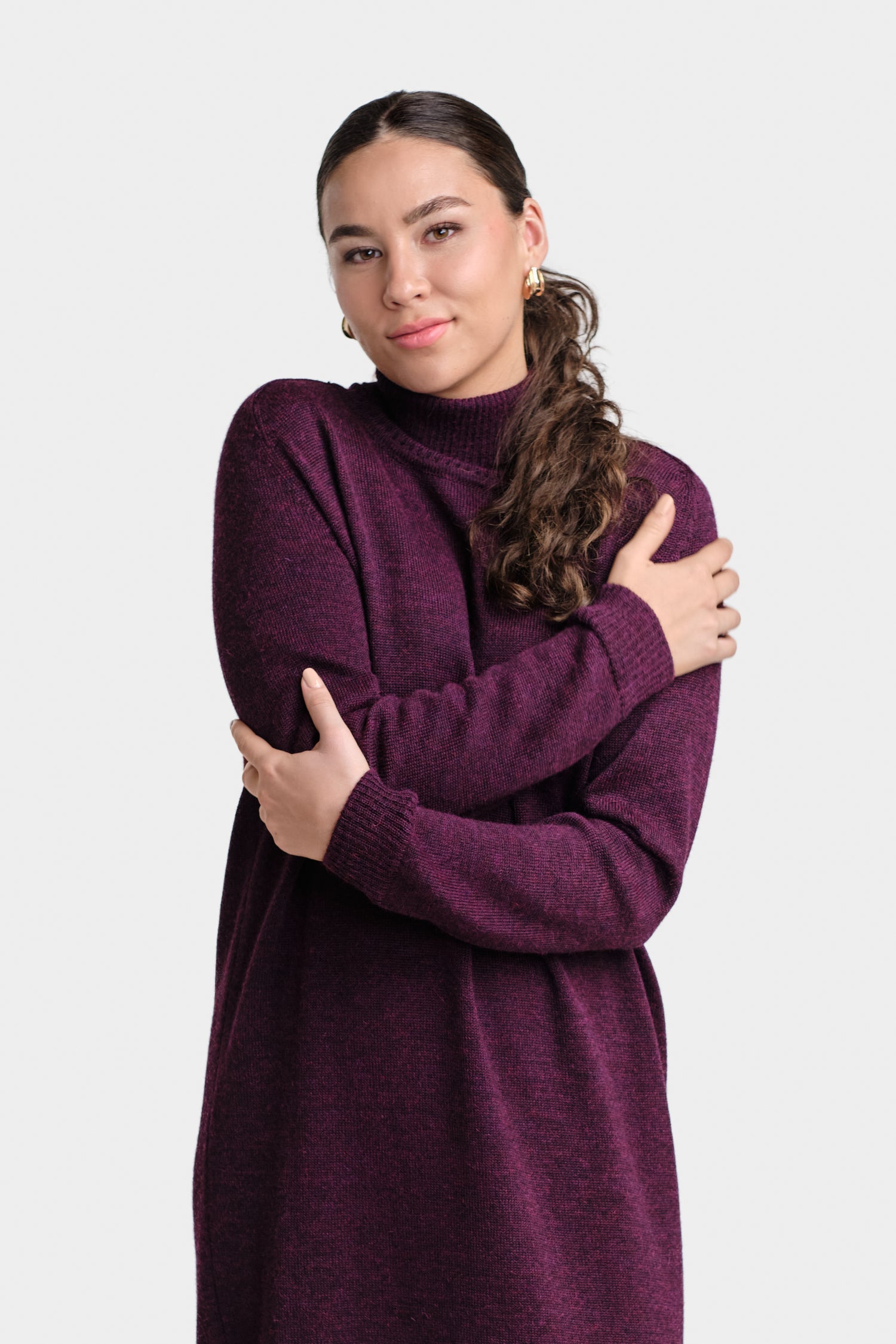 Cozy Maxi Dress Plum