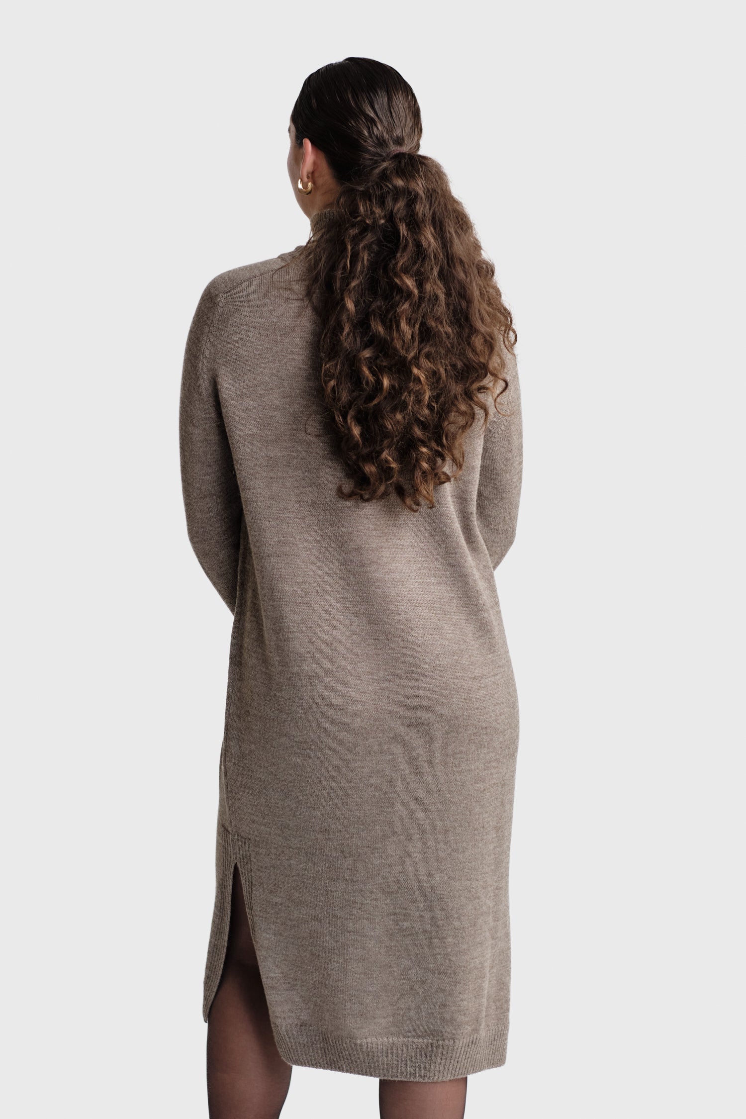 Cozy Maxi Dress Dark Greige