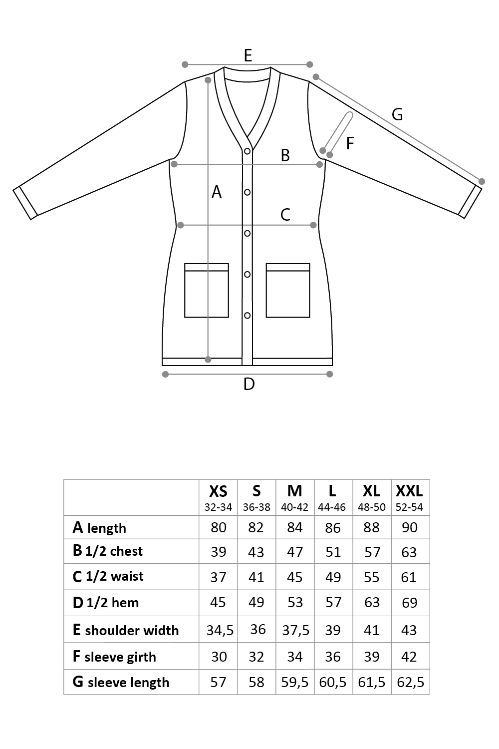 Size chart image 1